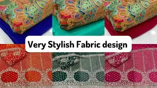 Very Stylish fabric design // Pure geroget // Pure silk #7428333755