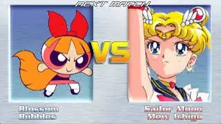 Mugen 1.1 Request#4 - DG Blossom & DG Bubbles vs Sailor Moon & Mew Ichigo (CPU Battle)