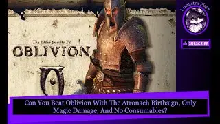 Can You Beat Oblivion With the Atronach Birthsign, Only Magic Damage, AND No Consumables?