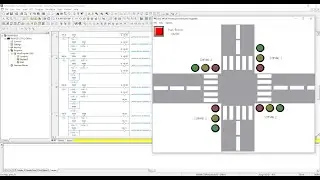 Belajar HMI OMRON Menggunakan Cx-Designer Untuk Pengaplikasian Lampu Lalu Lintas 4 Simpang