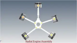 Design Radial Engine Assembly  || Autodesk Inventor Tutorial