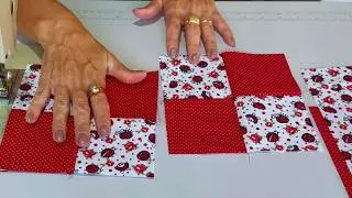 It's amazing how EASY this PATCHWORK Block for Quilts is 😍 LET'S SEW!