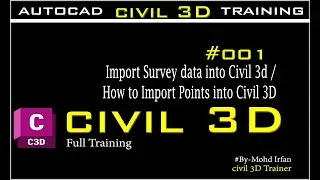 import survey data into civil 3d | create point groups