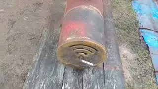 Делаю печь в баню колпаковую из баллона. Вторая часть