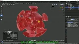 Blender 2 8 Tutorial, Modeling a Coronavirus, Covid19, RNA, Eevee Tutorial, Modeling, Toorkhan