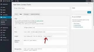 Contact Form 7 email Settings