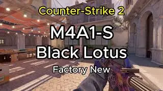 M4A1-S - Black Lotus [2024] - Factory New (FN) - Skin Showcase/Animation (CS2)