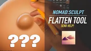 It's not what it looks like. SEND HELP! Nomad Sculpt Flatten Tool Issues