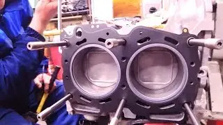 INSTALLING THE HEADS ON THE SUBARU UNIT