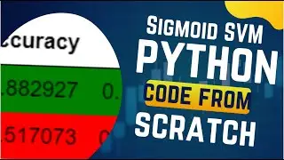 Heart Classification SVM with sigmoid kernel Scratch Python Code / SVM Scratch Python Code