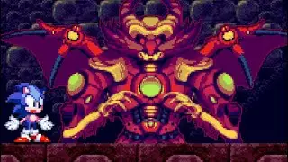 Sonic Hellfire Saga (Final Version) All Bosses (No Damage)