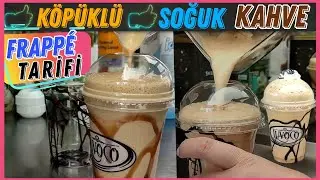 Bol Köpüklü FRAPPE - Frappe Yapımı -  Frappé Tarifi - Soğuk Kahve Yapımı