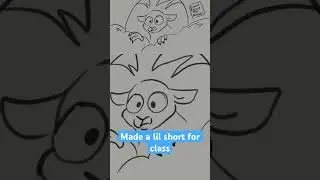 Old lady and Puma animatic short