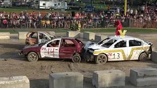 Mitchell Fair Demolition Derby 2018 | 4-6Cyl Heat 2