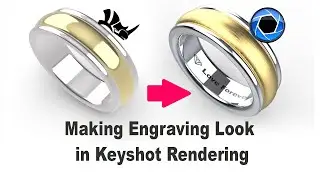 Engraving Text in Keyshot Rendering- From Rhino 7 to Keyshot