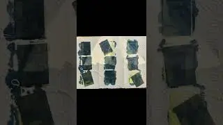 Cyanotypes on tea bags step by step in pictures. Easy and fun cyanotype project