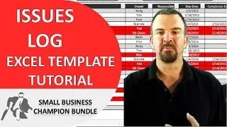 Issues Log Excel Template - Project Management for Small Business
