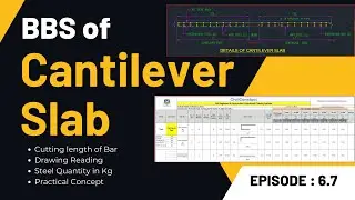 Complete Guide to Creating BBS for Cantilever Slabs in Excel