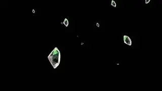 Diamonds Falling Black Screen | Overlays Effect