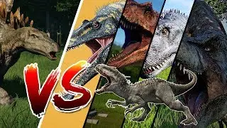 Dinosaur battle herbivore Stegosaurus against predators ...
