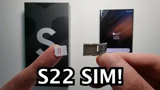 How to Insert SIM Card Samsung Galaxy S22 / S22+ / S22 Ultra 5G (No MicroSD)