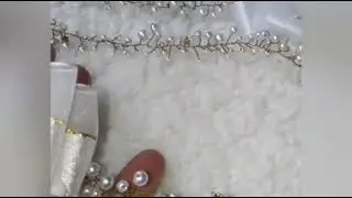 Tiara arranjo de pérolas para Daminhas