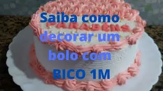 Saiba como decorar um bolo com BICO 1M