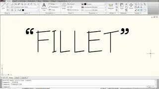 Fillet - AutoCad Commands