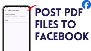 How To Post PDF Files To Facebook | How To Upload A pdf File To Facebook