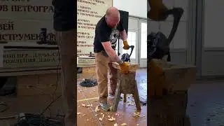 Рубка корыта на скорость на Фестивале столярного дела. Ч.2
