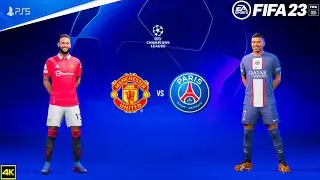 FIFA 23 - Manchester United Vs PSG - UEFA Champions League 23/24 | Ft. Neymar,Kane | PS5™ [4K60]