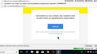 Mercadolivre: Golpe falso email