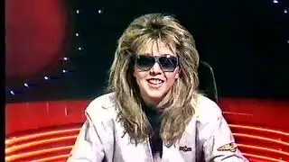 Laura Penn introduces Late Night Late on TVS, 1988