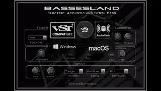 Bassesland Virtual Bass VST VST3 AU EXS24 KONTAKT. Electric/Acoustic/Synth Basses Win Mac M-series