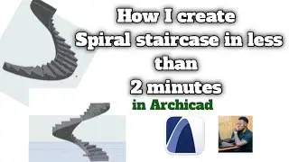 How to create Spiral staircase in Archicad