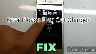 error please plug out charger