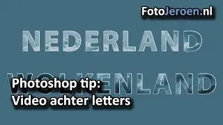 Video achter tekst (Photoshop)