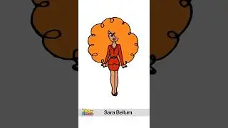 Powerpuff girls Sara Bellum drawing #cartoon #shorts