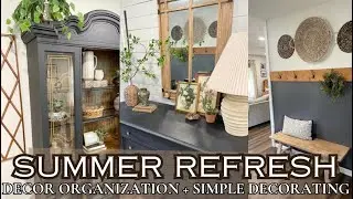 HOW TO REFRESH YOUR HOME FOR SUMMER/HOME DECOR STORAGE AND ORGANIZATION/SUMMER DECORATING IDEAS 2024