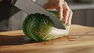 🔪 Slicing Glass Cabbage Like Butter – Pure ASMR Magic