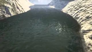 Unreal 4 River Water and Waterfall 02