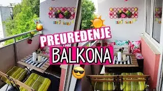 Preuređenje balkona 🍹 - VLOG ☀️