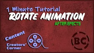 [ 1 Minute Tutorial ] Animate Rotation | After Effects | Bista Channel