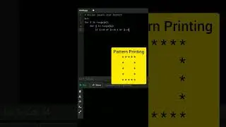 Hollow square star pattern | pattern Printing in python #viralshort