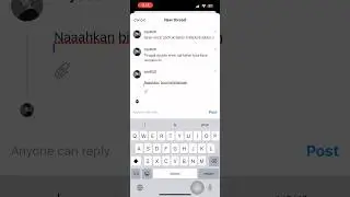 Tutorial create a new post for Threads app by Meta #instagram
