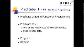 Functional Programming  -  Predicate