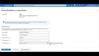 Connecting wordpress to azure