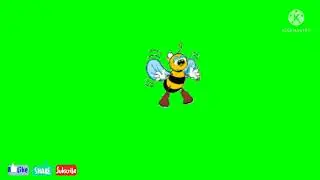 Green screen animation video/Green screen Honey Bee