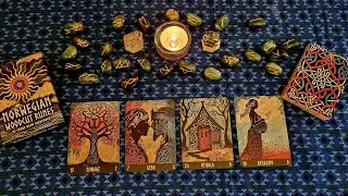 🍁🌟🖤Review + Tirages: Norwegian Woodcut Runes de Mykola Taradaiko: oracle coup de cœur 🖤🌟🍁