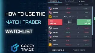How to use the MatchTrader Watchlist - MatchTrader Tutorial